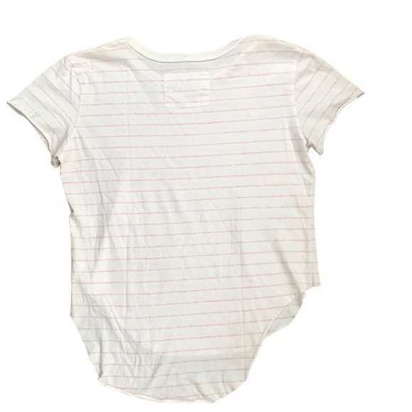Frank & Eileen Theo Perfect Tee Light Pink and White Stripe. Size S. - Picture 2 of 7